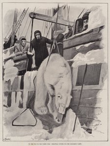 Op weg naar de Noordpool, kerstdiner voor de expeditieploeg